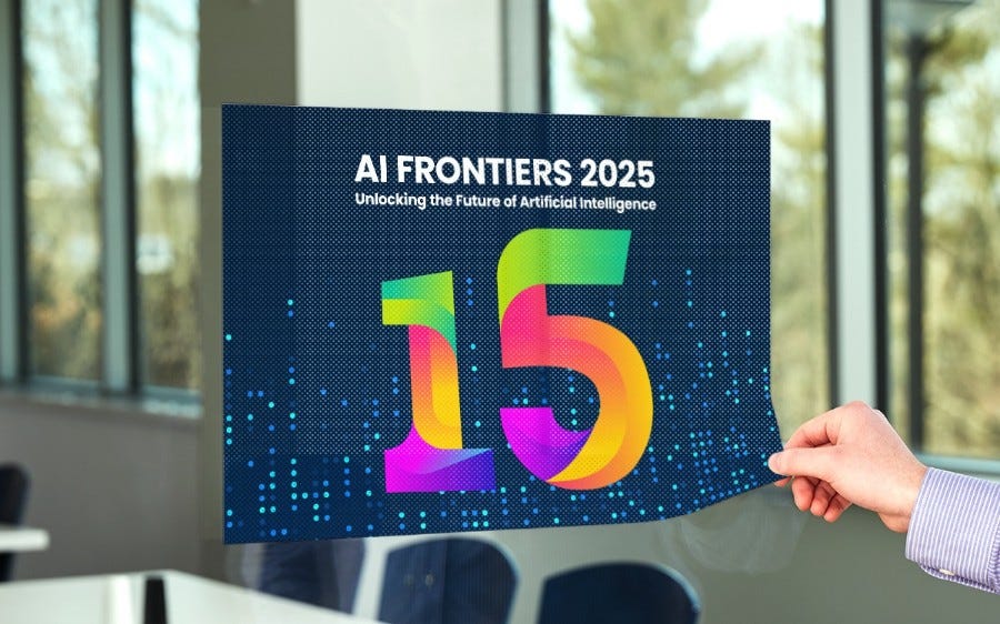 Static window clings displayed on a storefront glass door