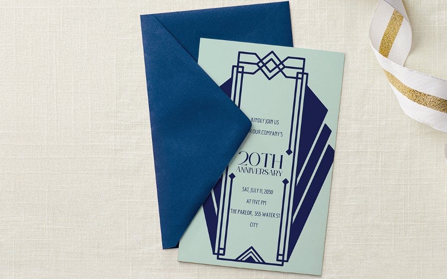 Custom printed envelopes in multiple sizes