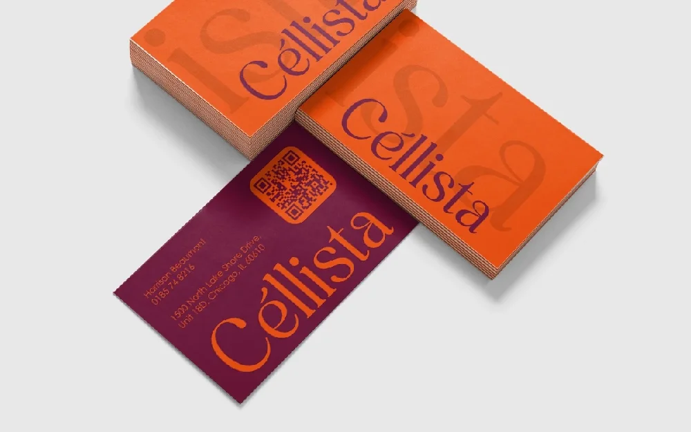 Custom printed business cards with glossy front finish