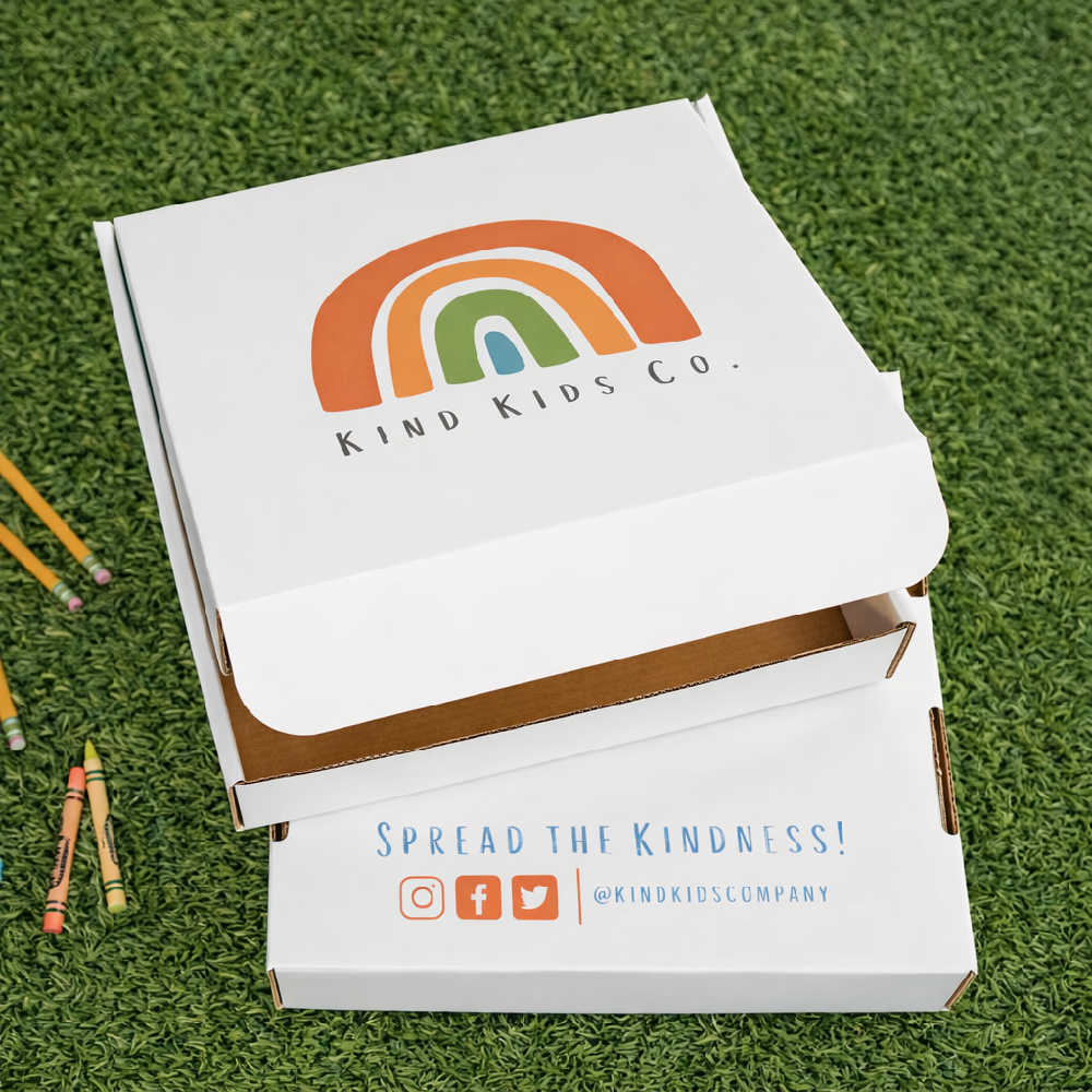 Custom square mailer box with full-color printed lid