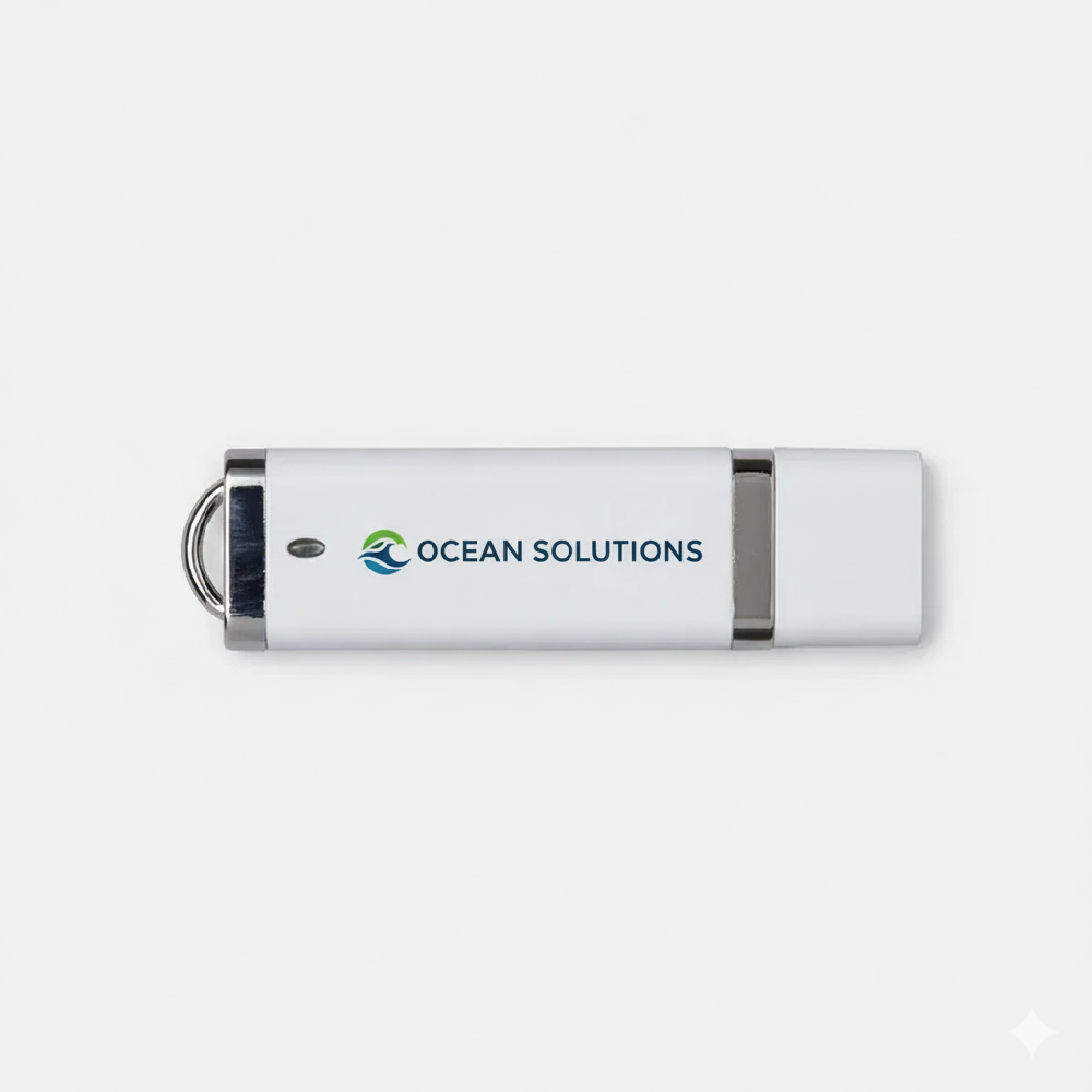 USB Flash Drive with swivel-cap design and 8GB capacity